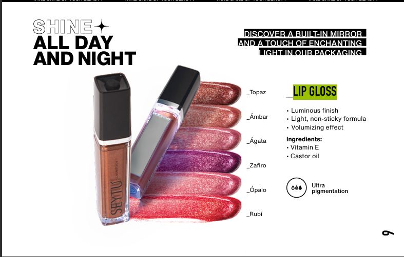 SETYU lip gloss non-sticky formula all shades