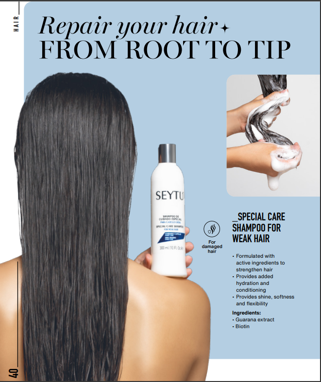 SEYTU'S special care shampoo for weak hair