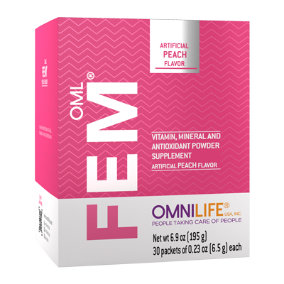 OML FEM: Hormone Balance Supplement for Women | Peach Flavor