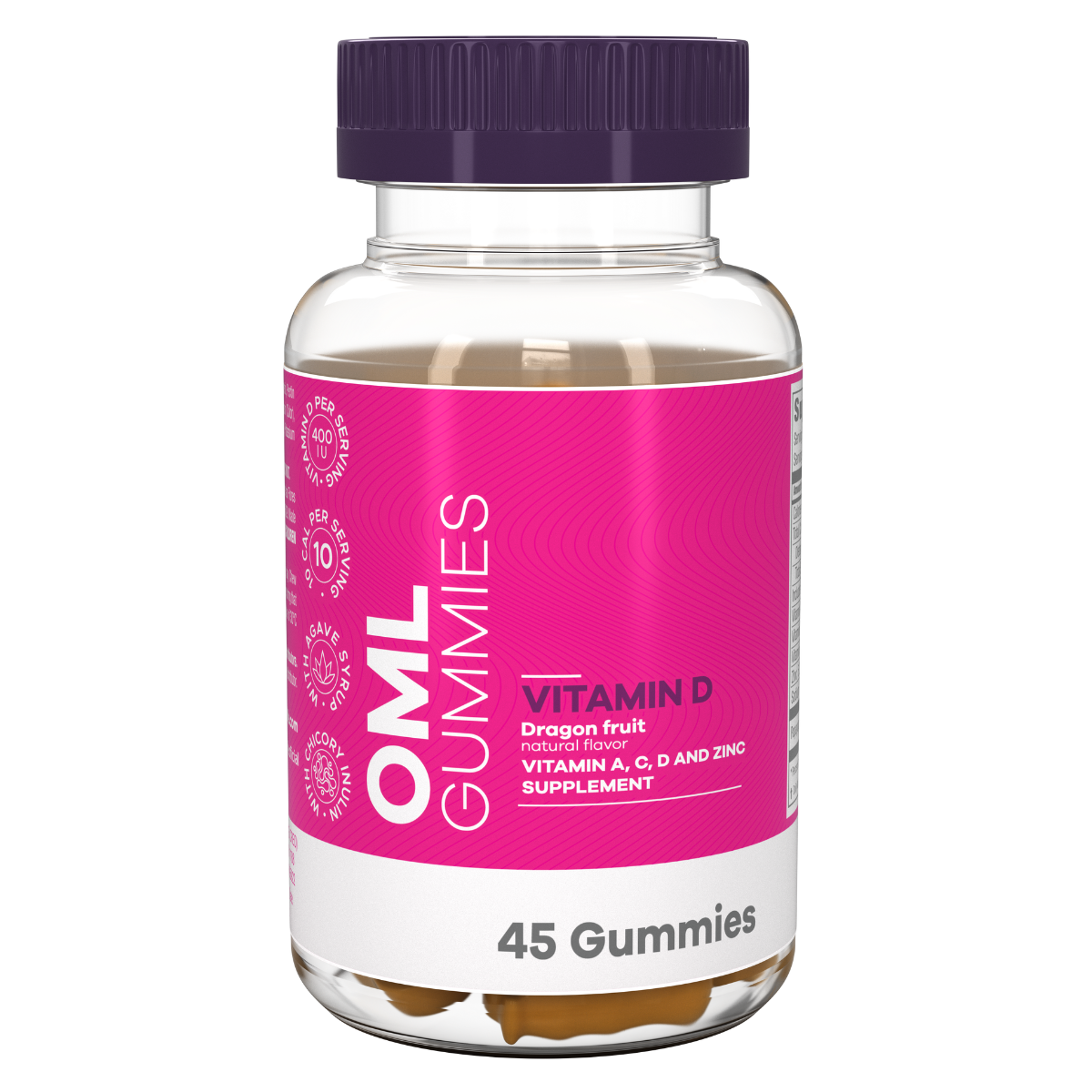 OML GUMMIES VITAMIN D Container with 45 gummies