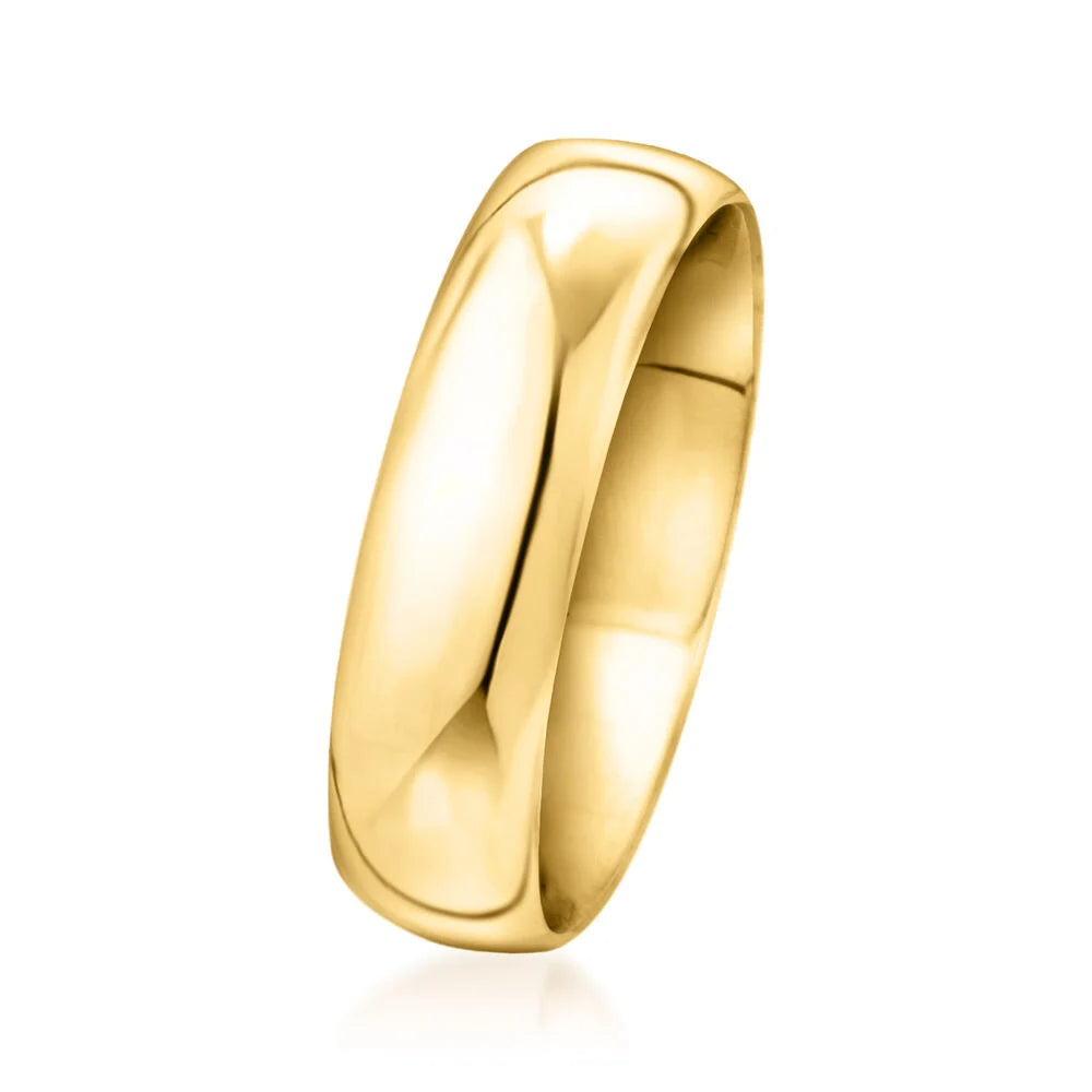 Men's 6mm 14kt Yellow Gold Band