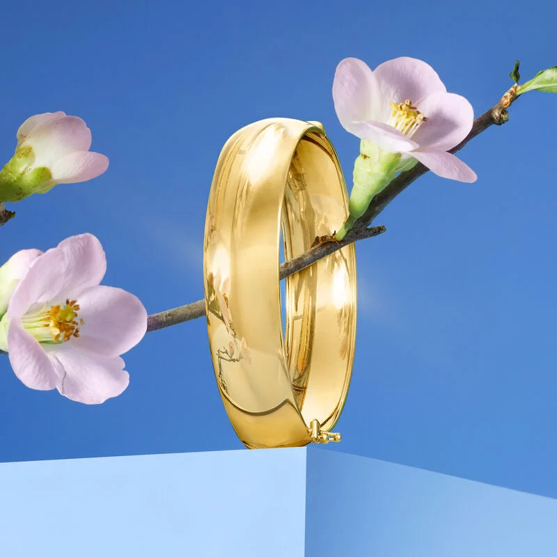 Italian 14kt Yellow Gold Bangle Bracelet