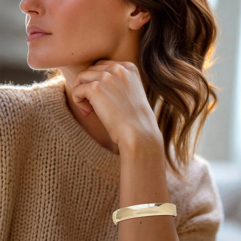 Italian 14kt Yellow Gold Bangle Bracelet
