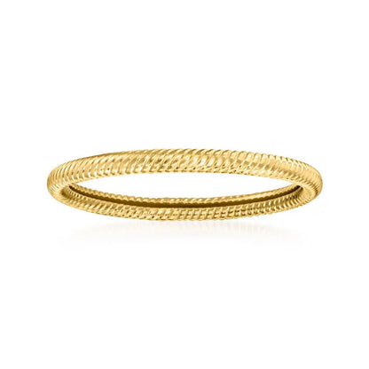14kt Yellow Gold Roped Ring
